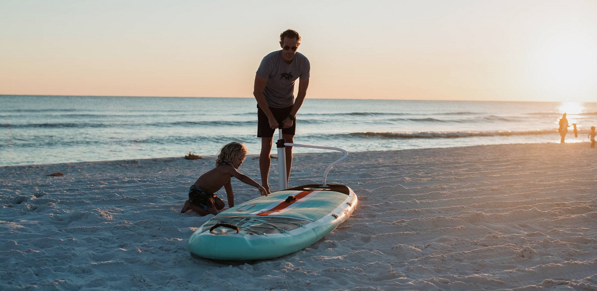 BOTE Breeze Aero 10'8" Inflatable Paddle Board - On The Beach