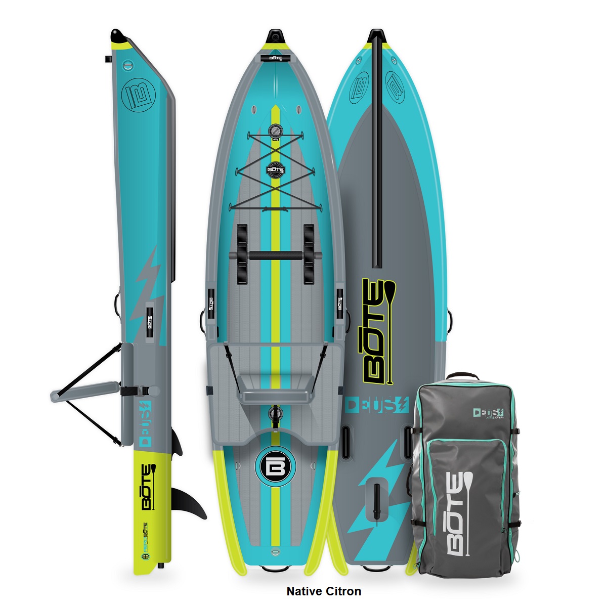 BOTE Deus Aero Inflatable Kayak - Native Citron