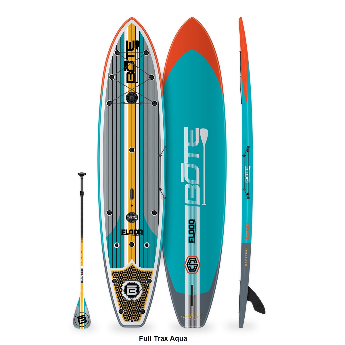 BOTE Flood 12' Paddle Board - Full Trax Aqua 2021