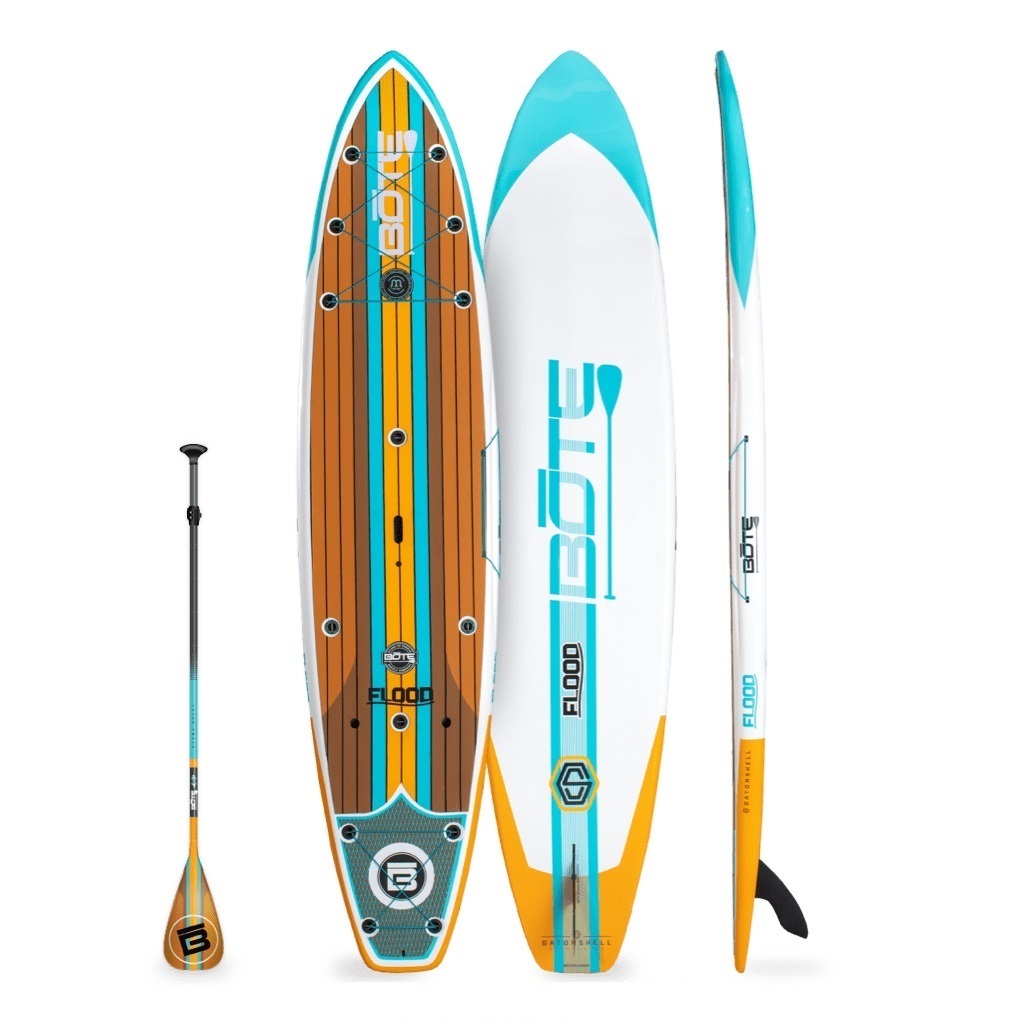 BOTE Flood 12' Paddle Board - Full Trax Ochre P1