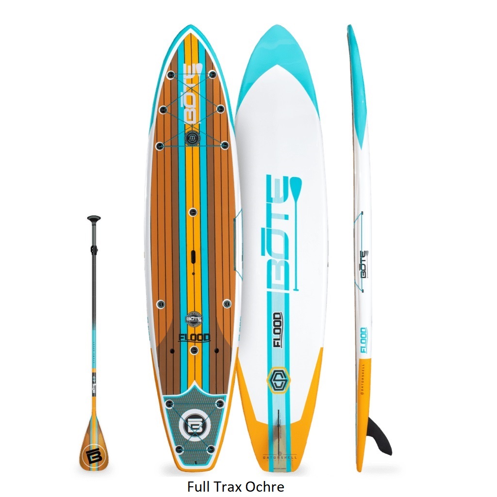 BOTE Flood 12' Paddle Board - Full Trax Ochre P2