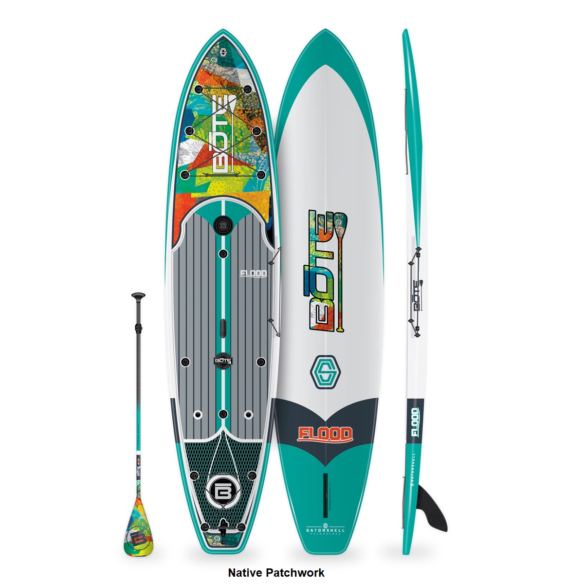 BOTE Flood 12' Paddle Board - Native Patchwork 2021