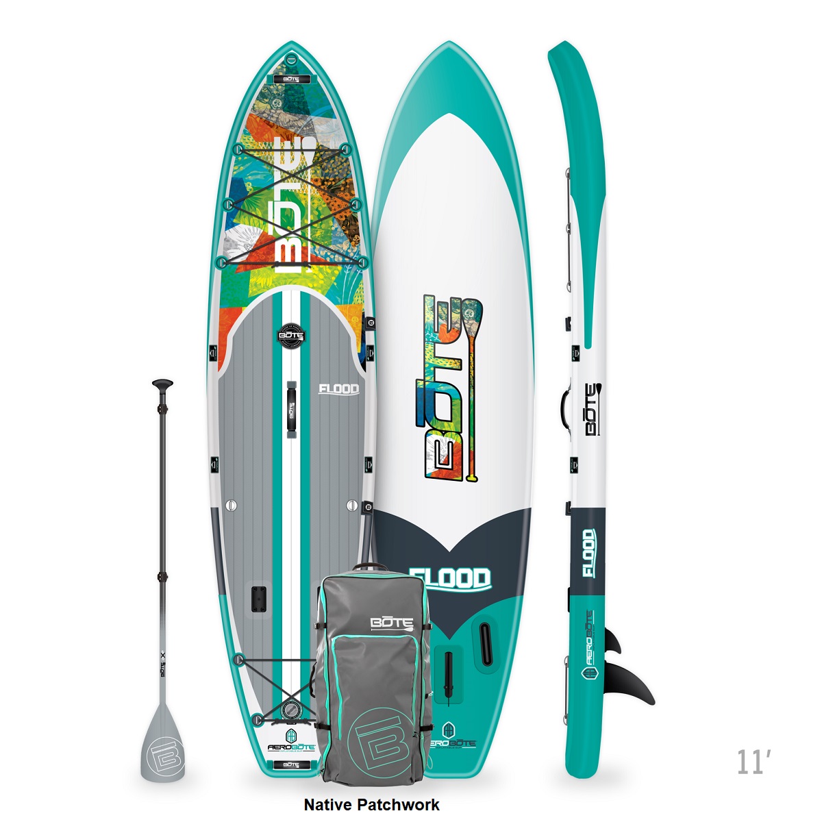 BOTE Flood Aero Paddle Board - Native Patchwork