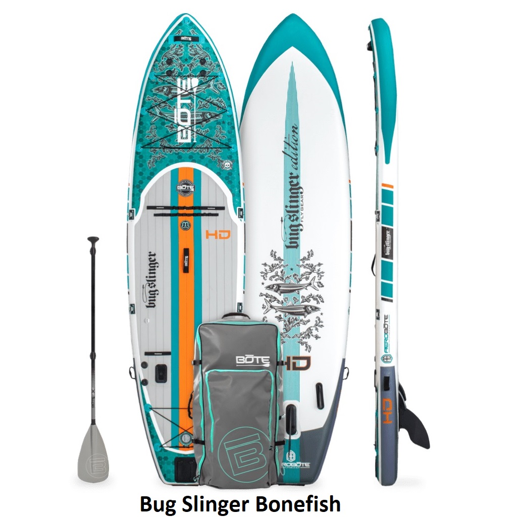 BOTE HD Aero Inflatable Paddle Board - Bug Slinger Bonefish 2