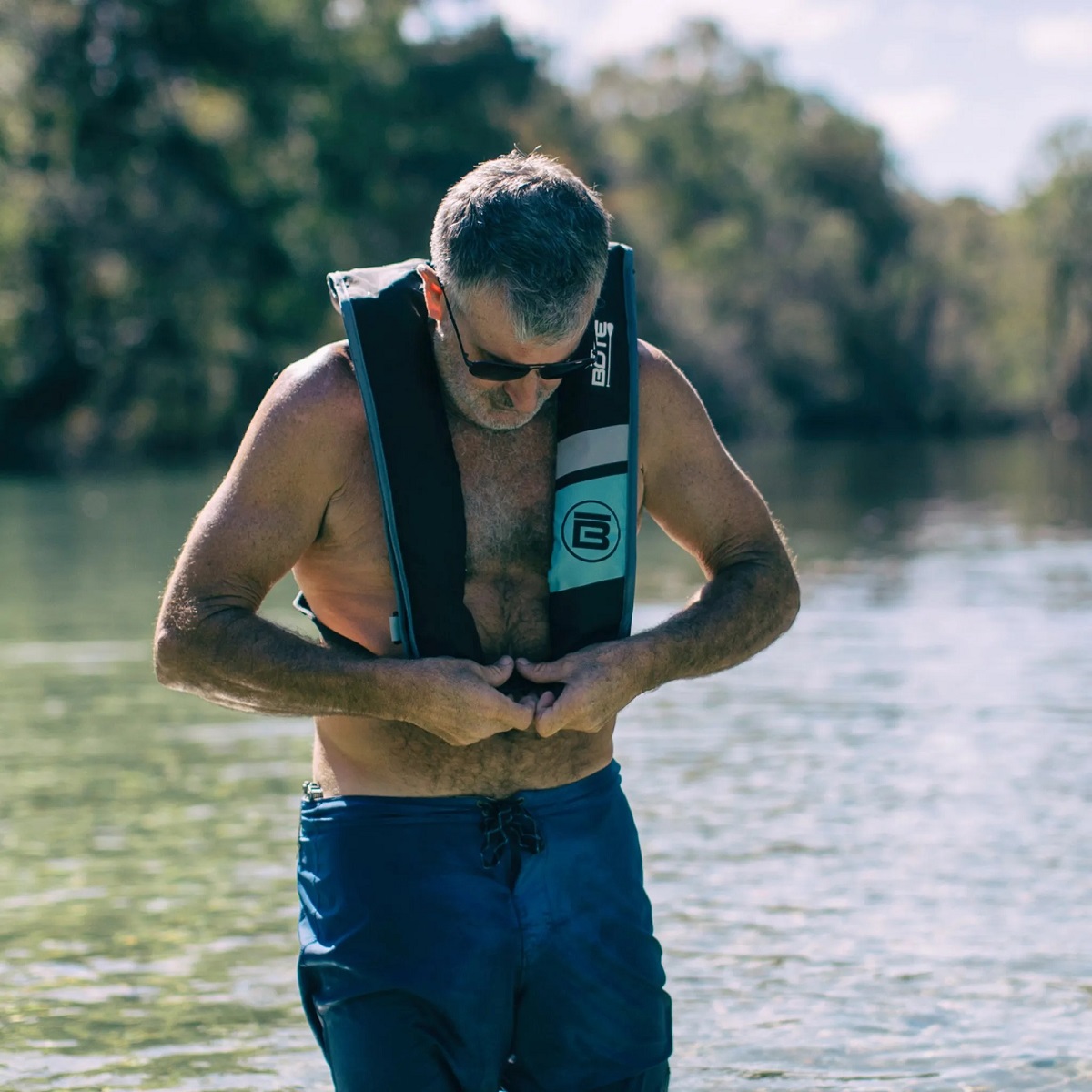 BOTE Inflatable Vest PFD - In Use Deflated