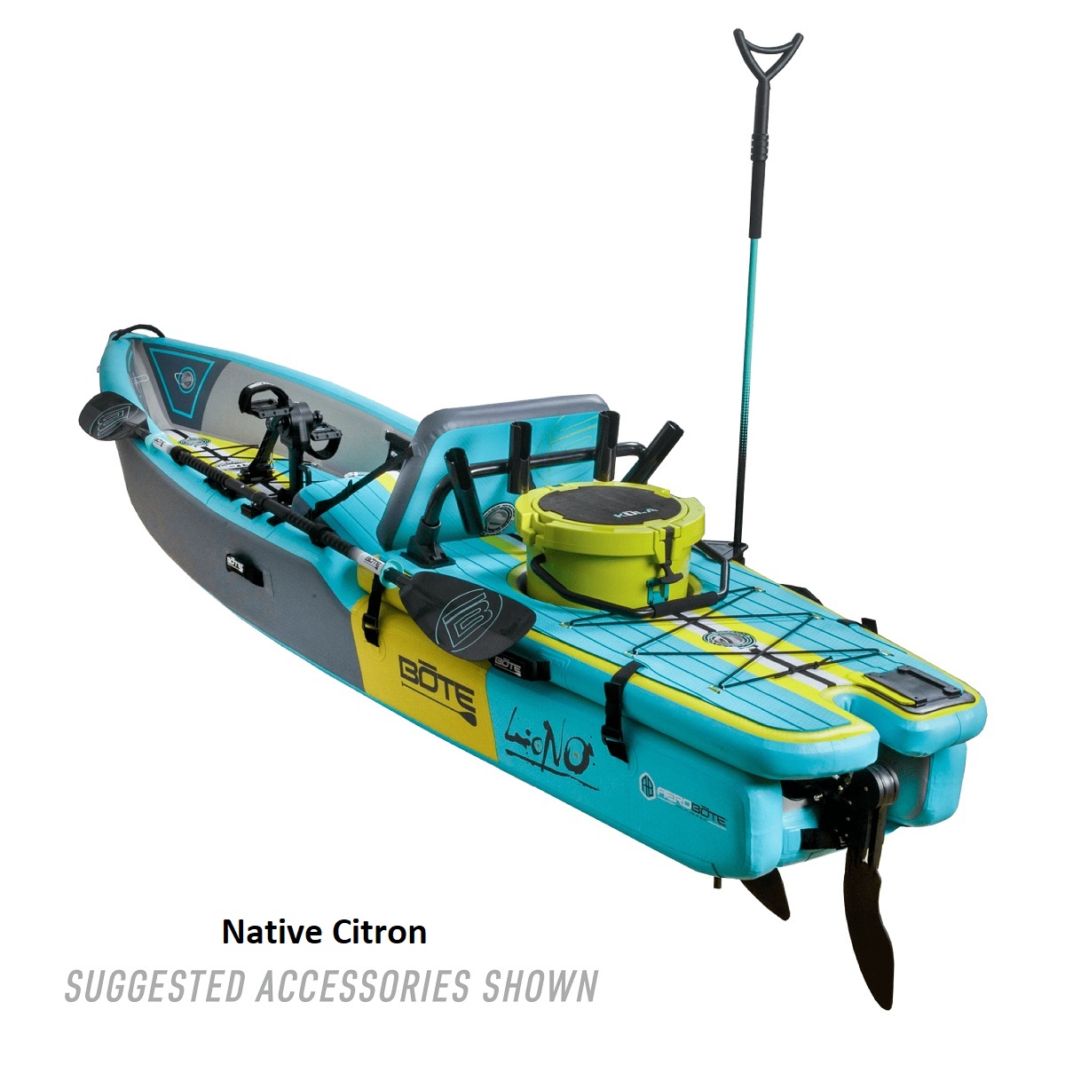 BOTE Lono Inflatable Kayak - Native Citron 2
