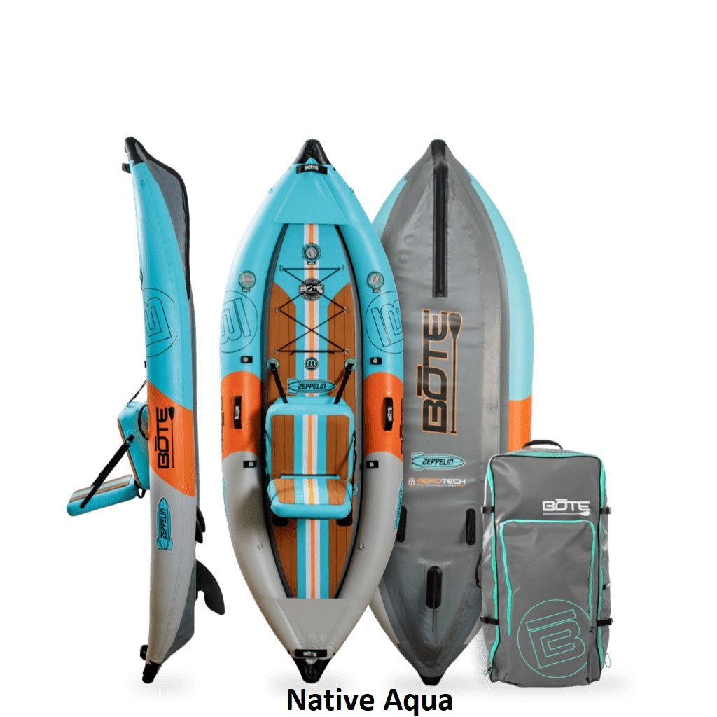 BOTE Zeppelin Aero 10 Inflatable Kayak - Native Aqua