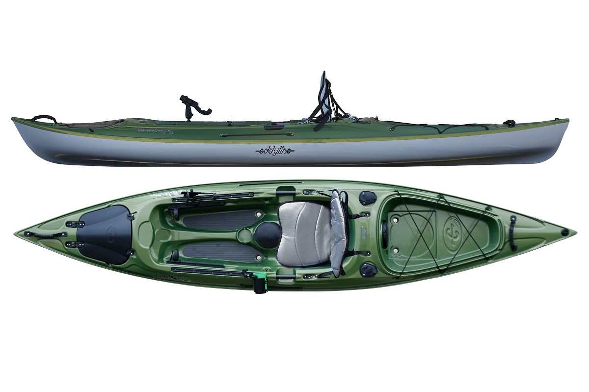 Eddyline Caribbean 12 Angler Kayak - Seagrass / Silver