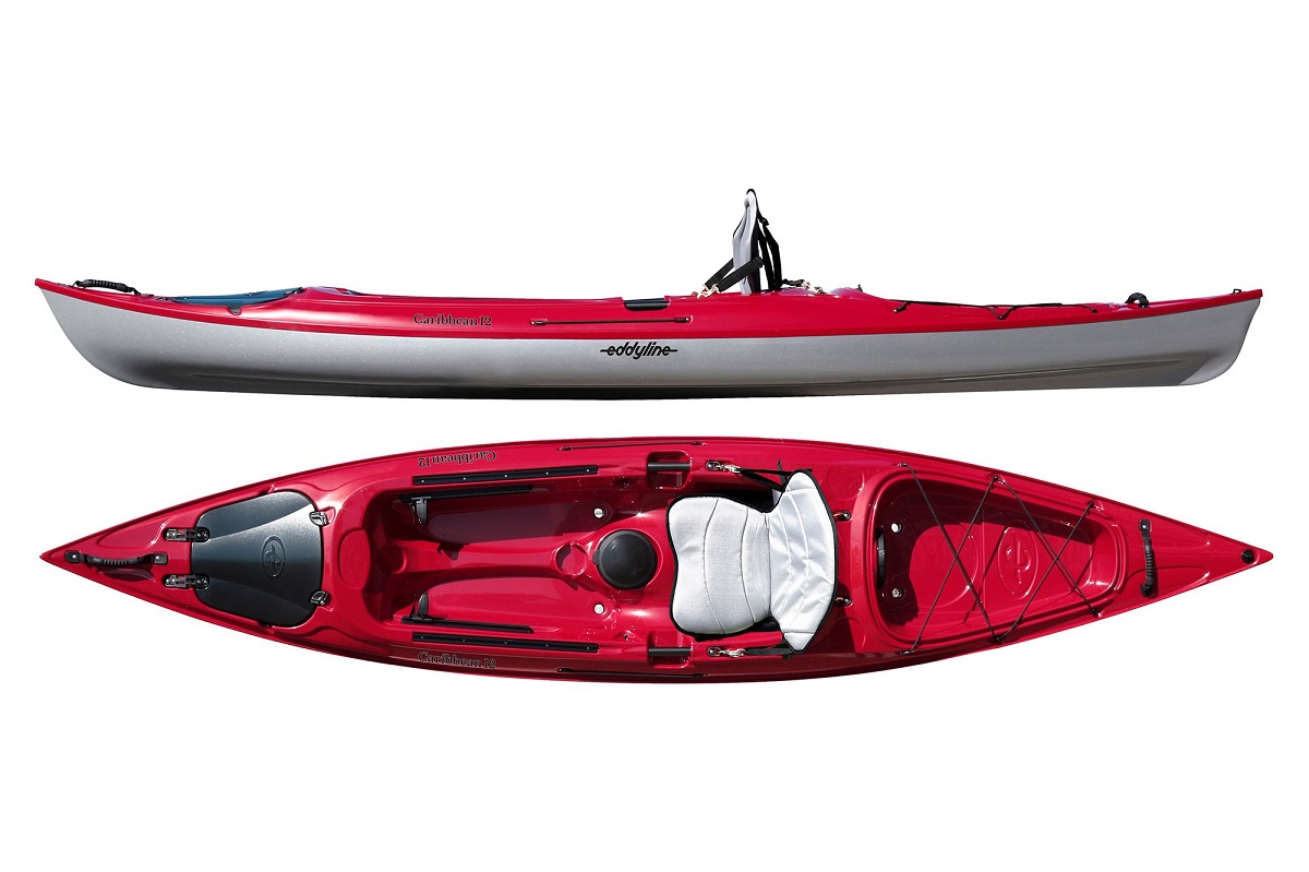 Eddyline Caribbean 12 Kayak - Red Pearl / Silver