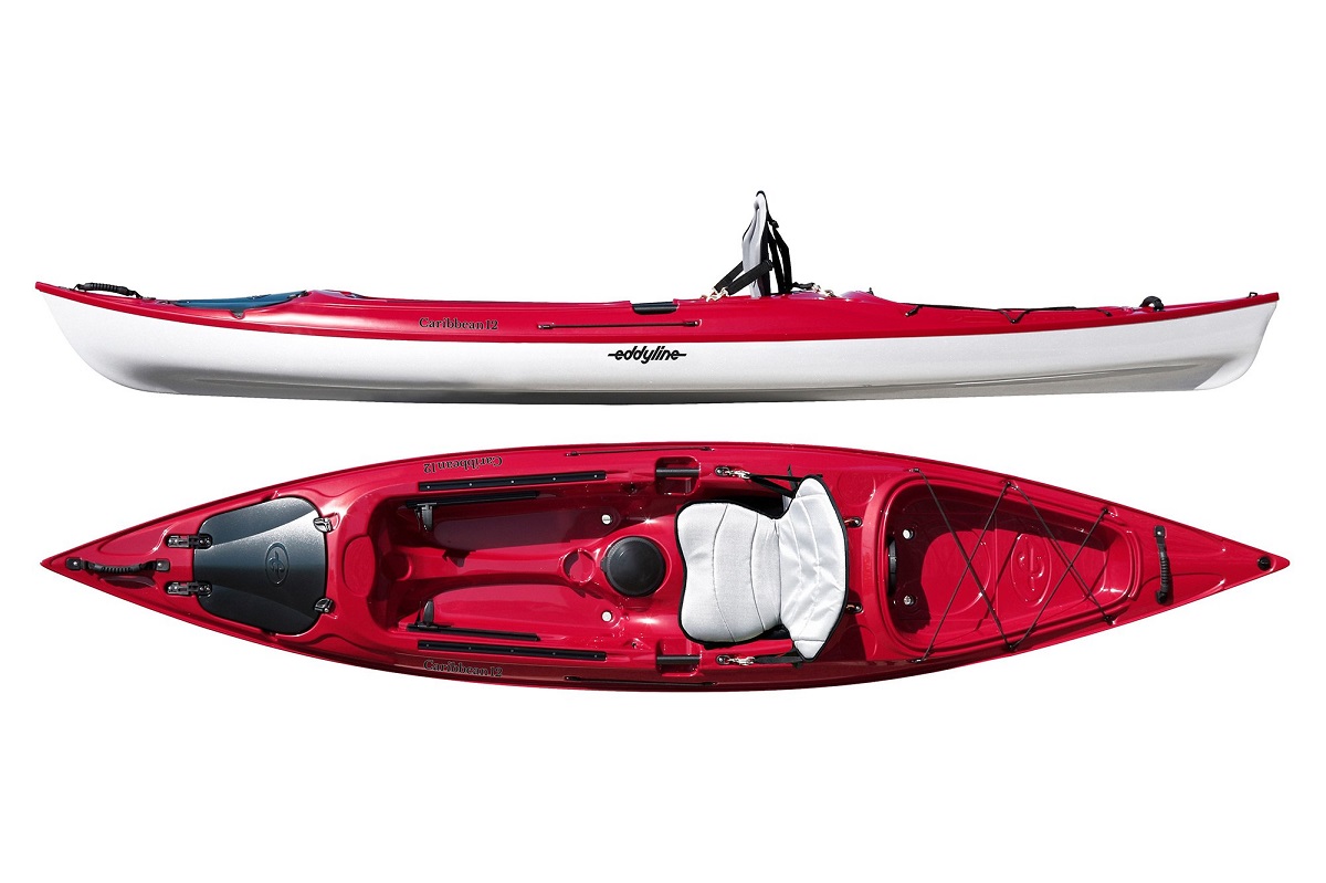 Eddyline Caribbean 12 Kayak - Red Pearl / White