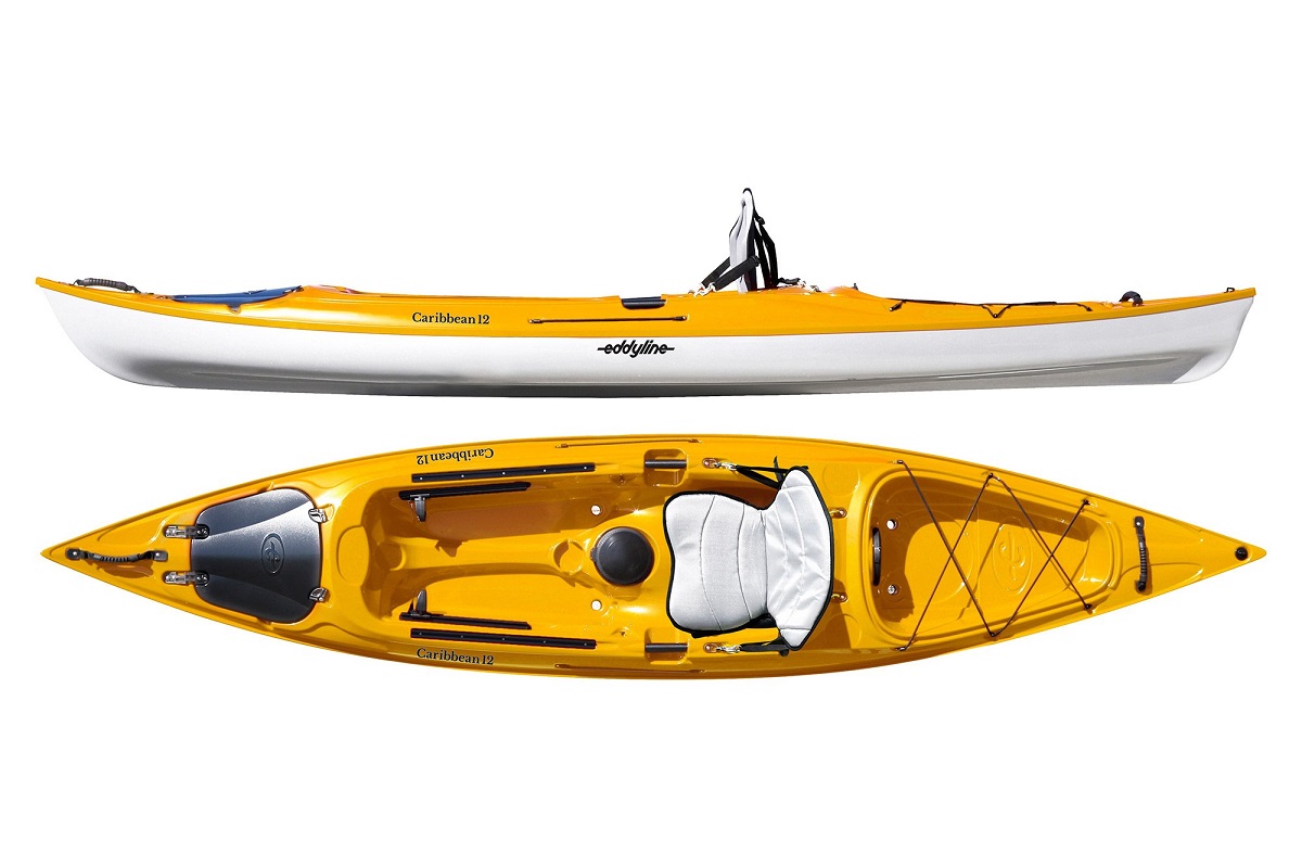 Eddyline Caribbean 12 Kayak - Yellow / White