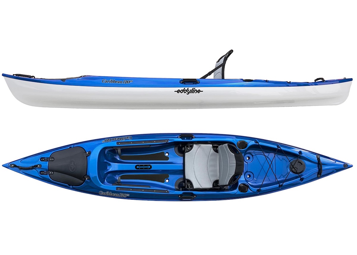 Eddyline Caribbean 120 Sit-On-Top Kayak - Sapphire Blue