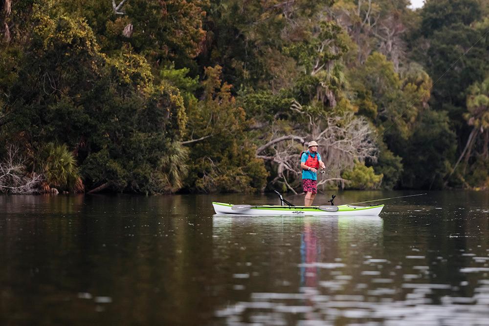 Eddyline Caribbean 12 FS Angler Kayak - Seagrass On The Water 1