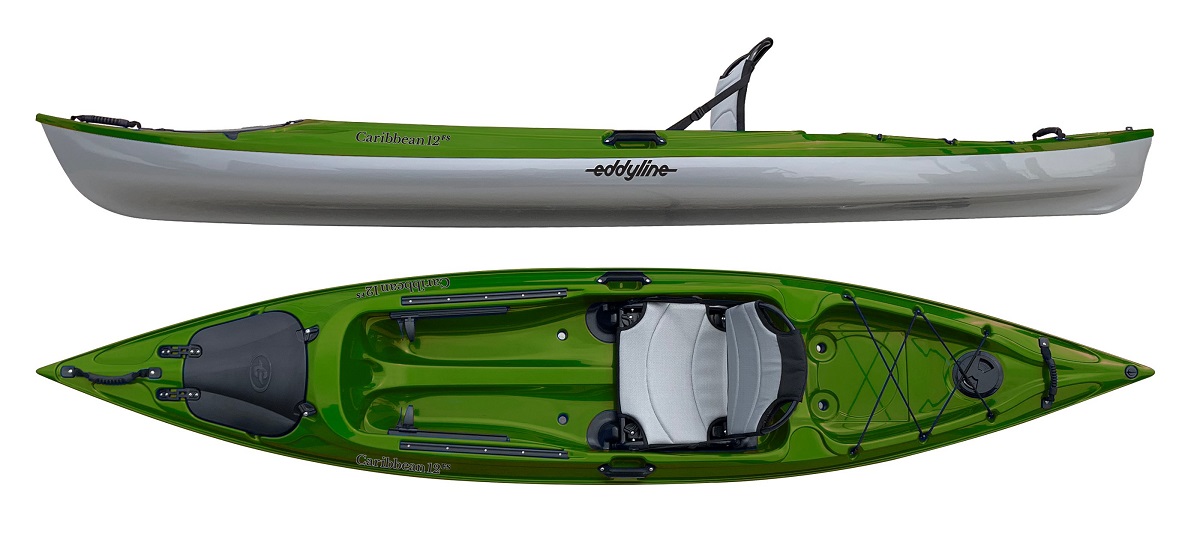 Eddyline Caribbean 12FS Kayak - Seagrass / Silver