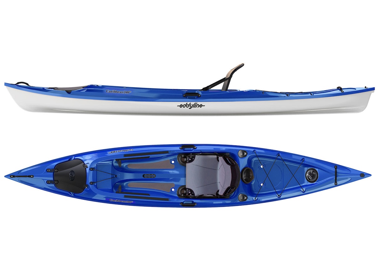Eddyline Caribbean 140 Sit-On-Top Kayak - Sapphire Blue