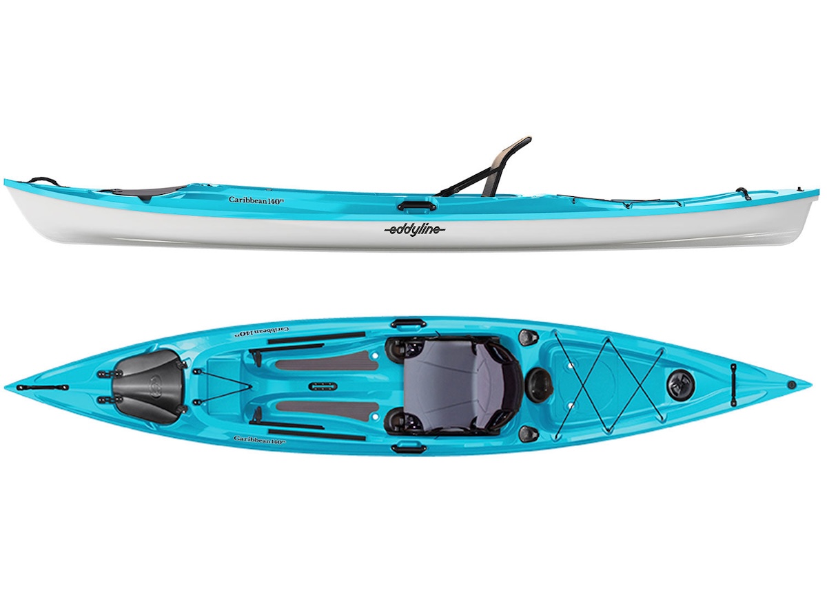 Eddyline Caribbean 140 Sit-On-Top Kayak - Teal