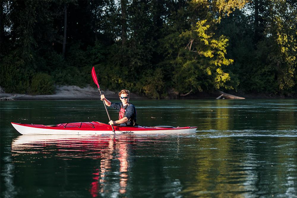 Eddyline Equinox Kayak - Red Pearl On The Water