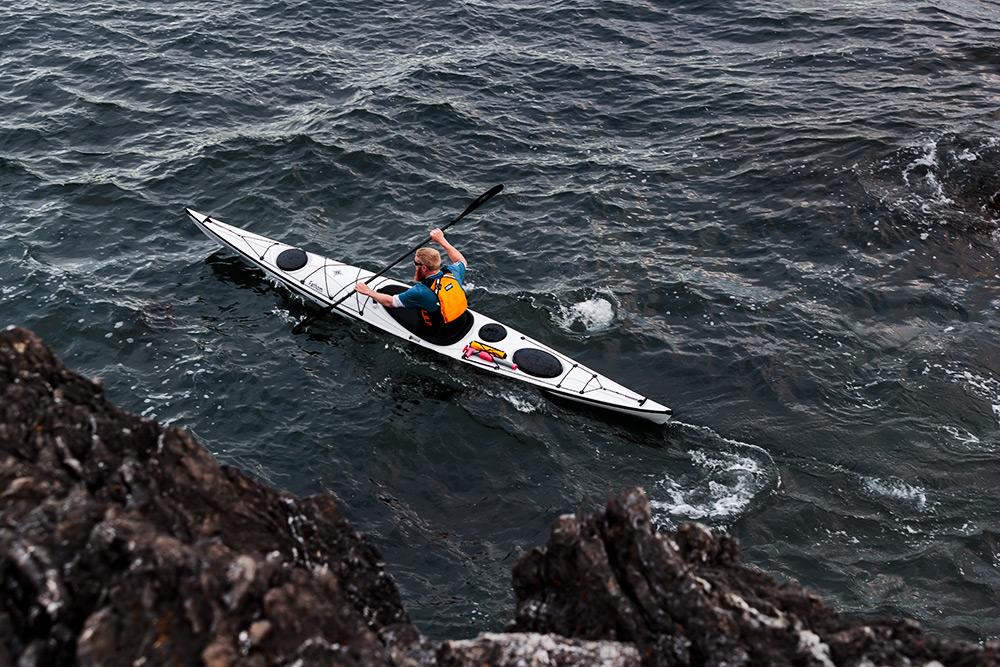 Eddyline Fathom Kayak - On The Water Overhead