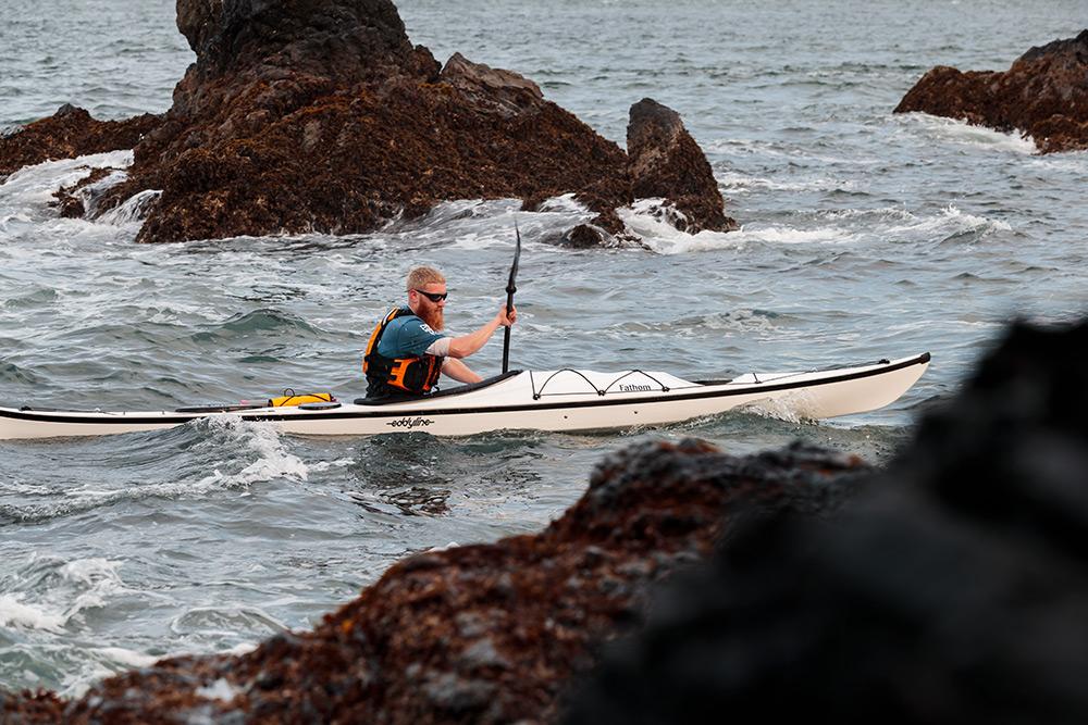 Eddyline Fathom Kayak - Bow On The Water