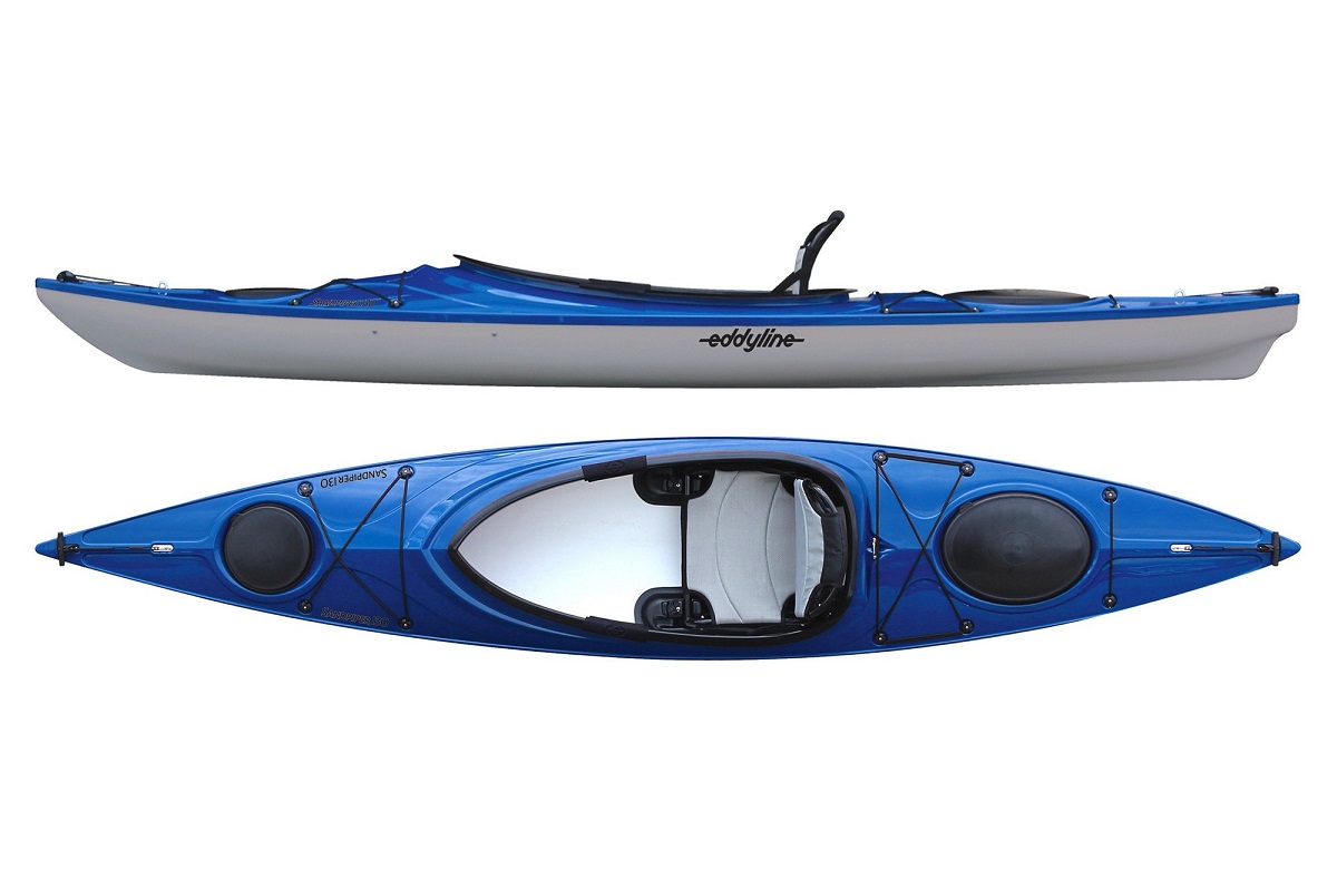 Eddyline Sandpiper 130 Kayak - Sapphire Blue / Silver