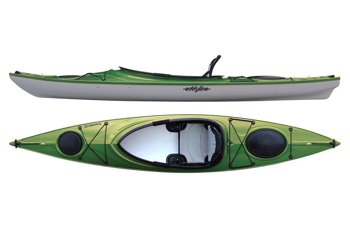 Eddyline Sandpiper 130 Kayak - Seagrass / Silver