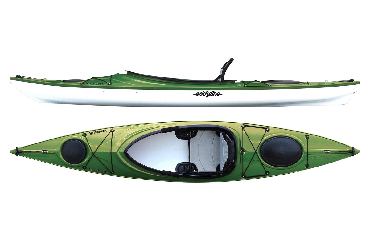 Eddyline Sandpiper 130 Kayak - Seagrass / White