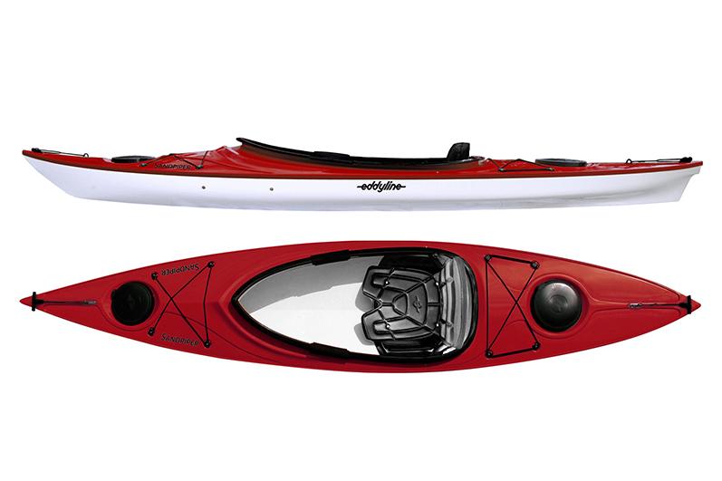 Eddyline Sandpiper Kayak - Red Pearl / White