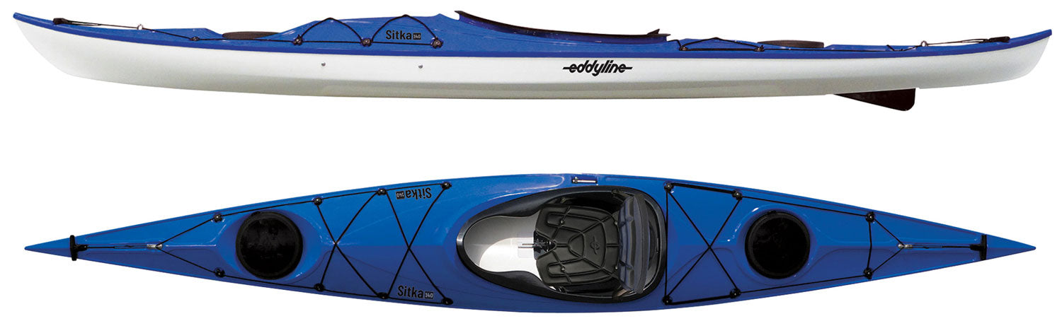 Eddyline Sitka 140 Touring Kayak - Sapphire Blue