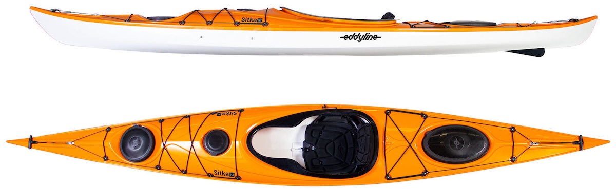 Eddyline Sitka 145 Touring Kayak - Mango