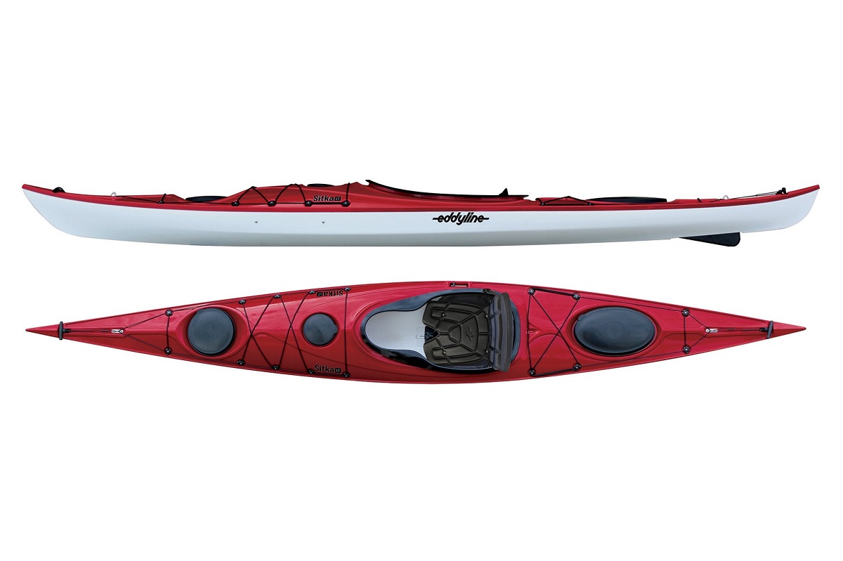 Eddyline Sitka LT Kayak - Red Pearl / White