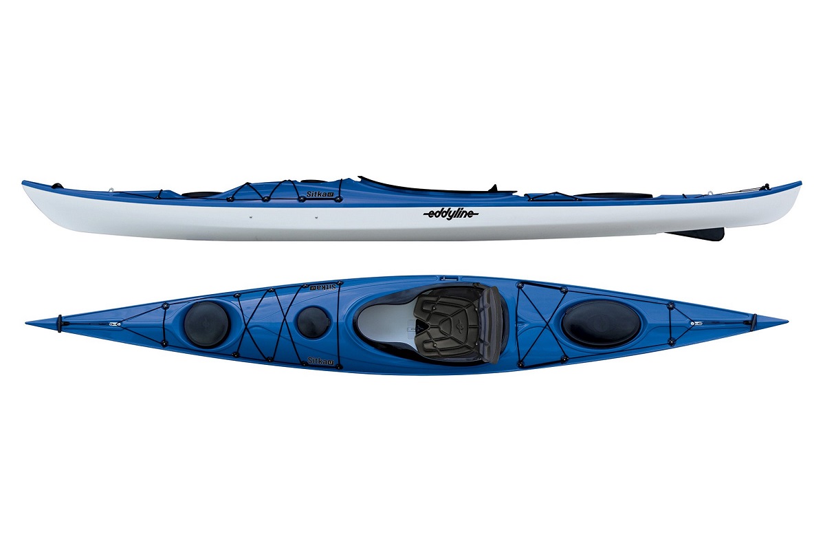 Eddyline Sitka LT Kayak - Sapphire Blue / White