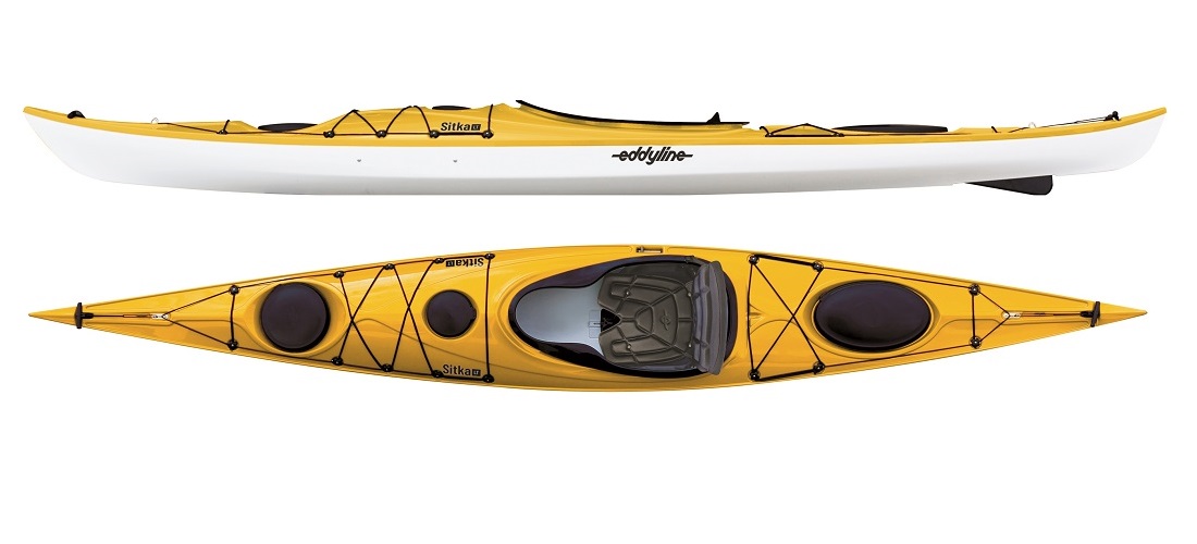 Eddyline Sitka LT Kayak - Yellow / White