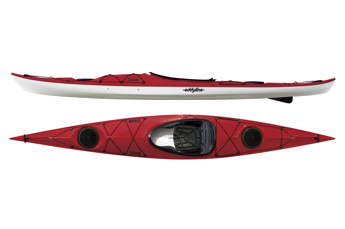 Eddyline Sitka ST Kayak - Red Pearl / White