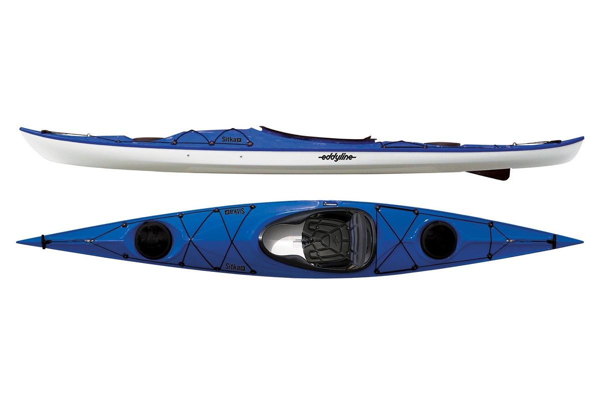 Eddyline Sitka ST Kayak - Sapphire Blue / White