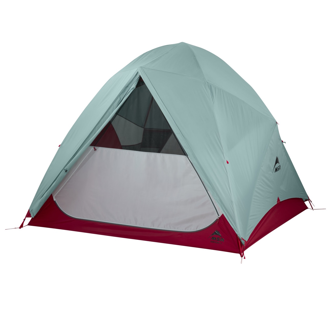 MSR Habiscape 4 Tent - Rear Fly Door Open