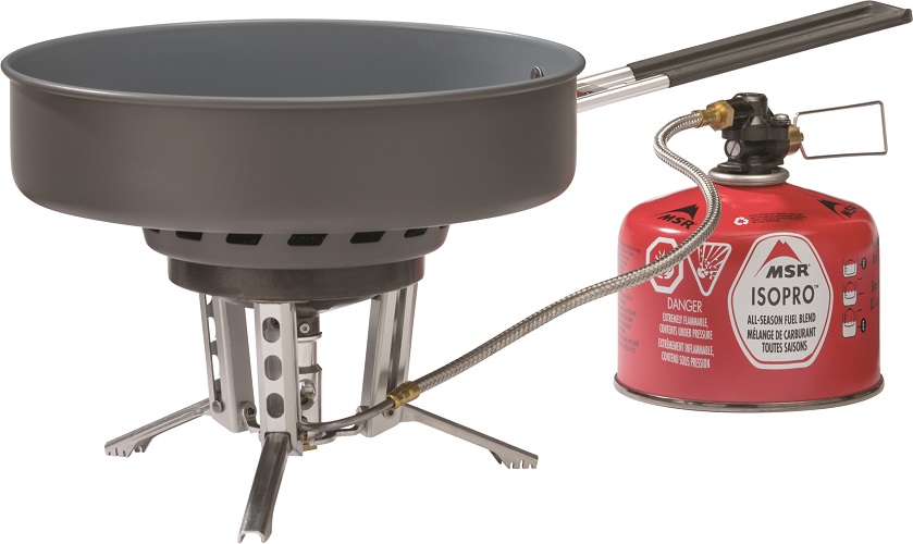 MSR WindBurner Ceramic Skillet - In Use