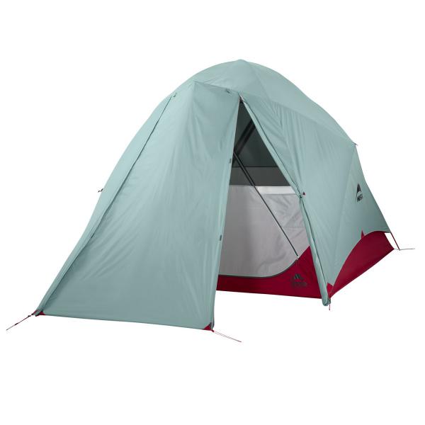 MSR Habiscape 6 Tent - Front Fly Partially Open