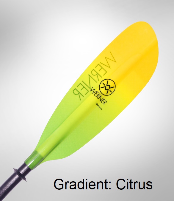 Werner Camano Kayak Paddle - Gradient Citrus