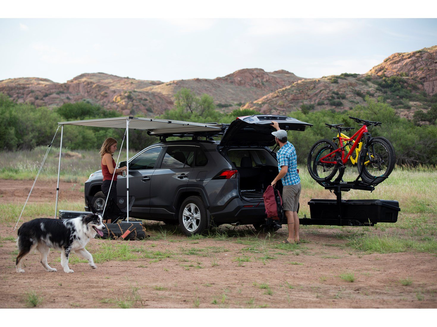 Yakima EXO DoubleUp 2-Bike Hitch Rack - Fits Fat Tires, Mountain & Road Bikes, Attaches To EXO SwingBase