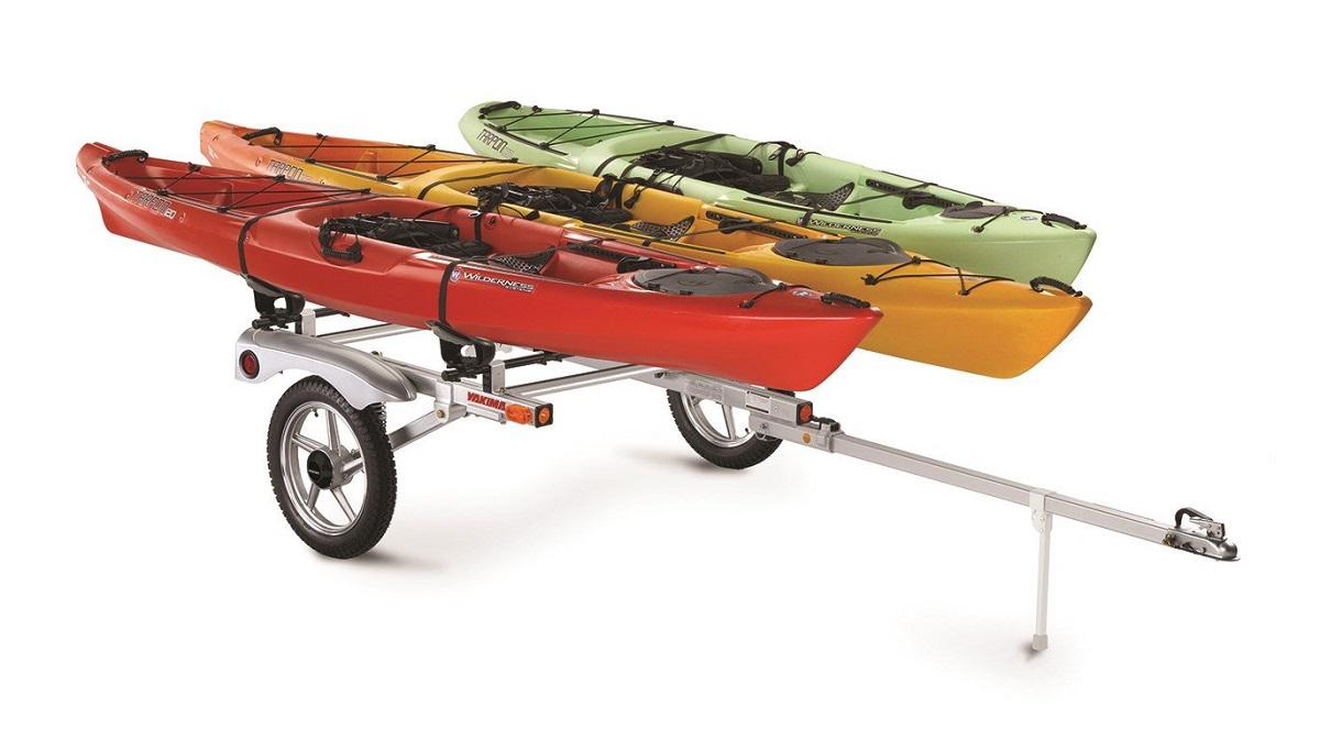 Yakima RackandRoll 78 Trailer - 3 Kayaks